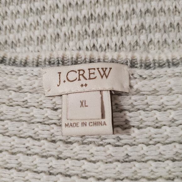 J. Crew Factory Chevron Stitch Boatneck Sweater Womens Size XL Wool Blend Knit - Picture 8 of 11